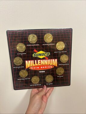 Sunoco Millennium Coin Series 1999 Display - Black & Red